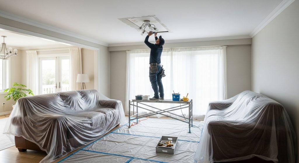 Minimal Home Disruption During Ceiling Repairs