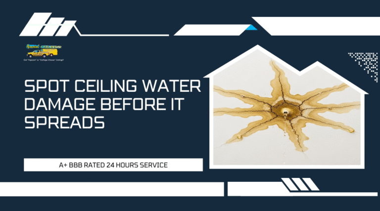 Spot Ceiling Water Damage Before It Spreads